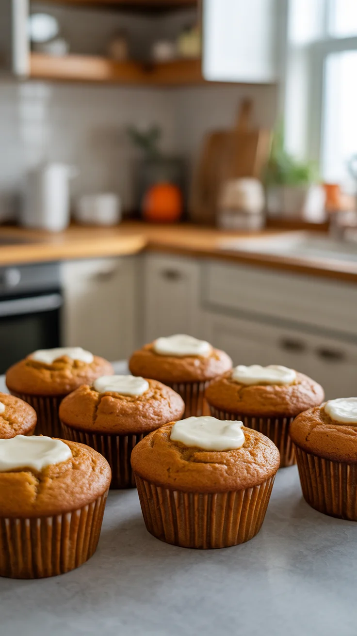 Homemade Pumpkin Cream Cheese Muffins