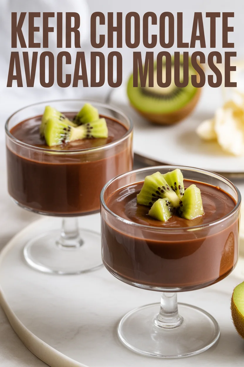 Kefir Chocolate Avocado Mousse