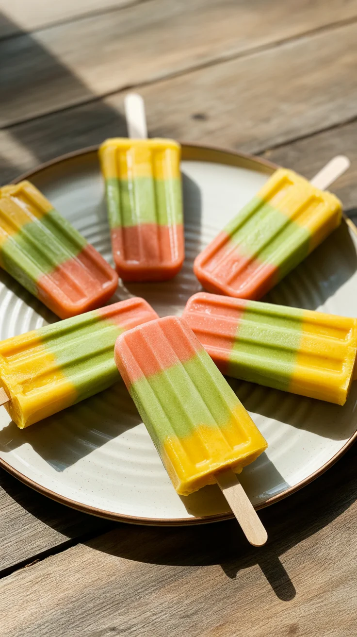 Kefir Mango Basil Frozen Pops