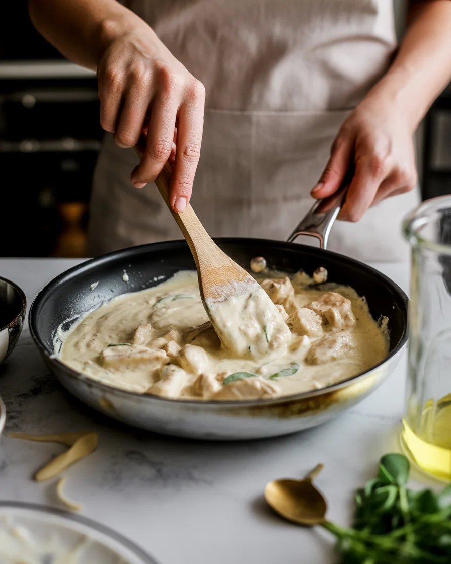 One Pot Chicken Alfredo Pasta Made Easy and Delicious