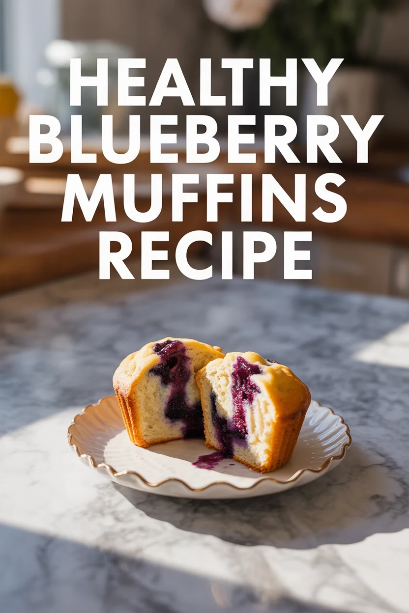 Healthy Blueberry Muffins Recipe