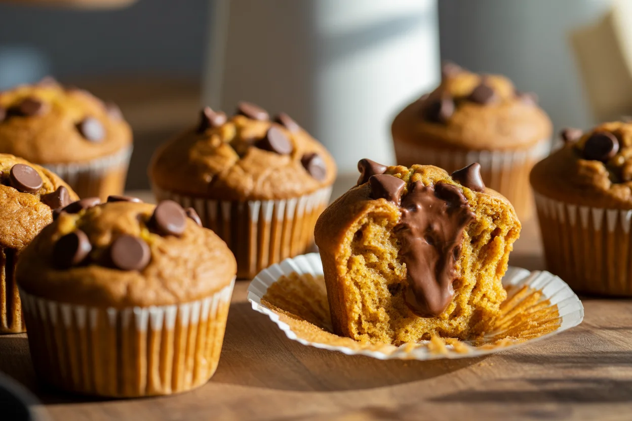 Deliciously Healthy Pumpkin Muffins with Oat Flour 6 healthy pumpkin muffins oat flour