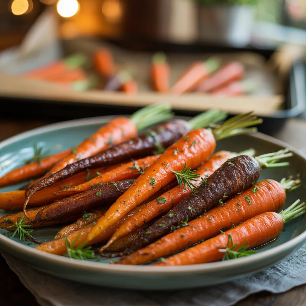 Maple And Brown Sugar Glazed Carrots