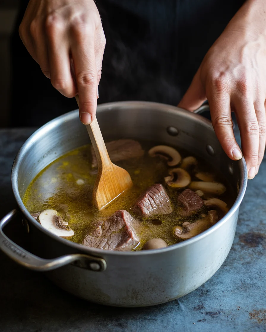 Savory Slow Cooker Beef Stroganoff Stew for Cozy Nights
