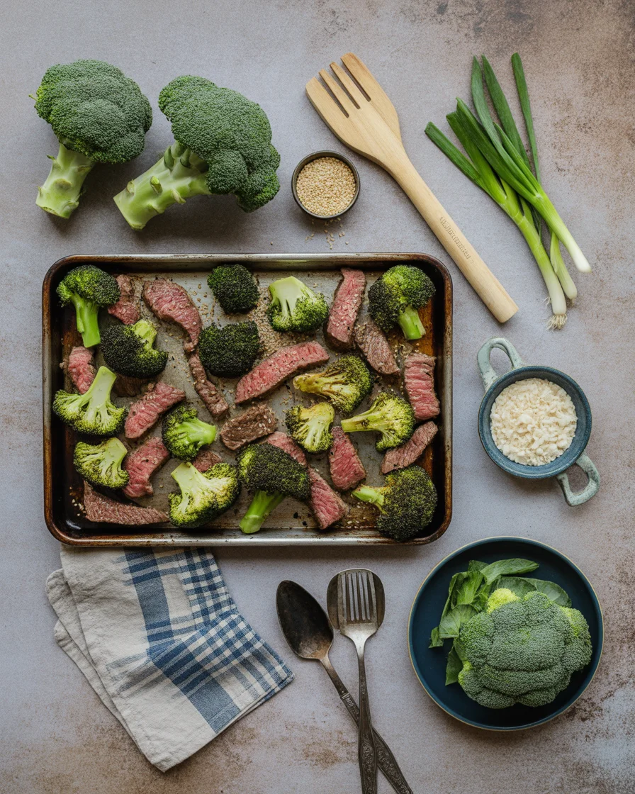 Quick & Delicious Sheet Pan Beef and Broccoli (Whole30, Low Carb, Gluten Free)