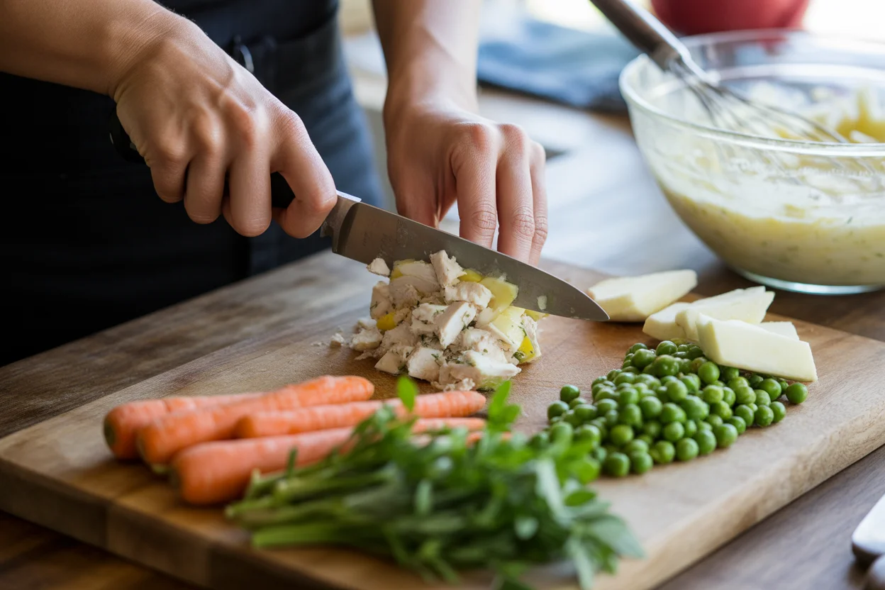 lightened chicken pot pie phyllo crust
