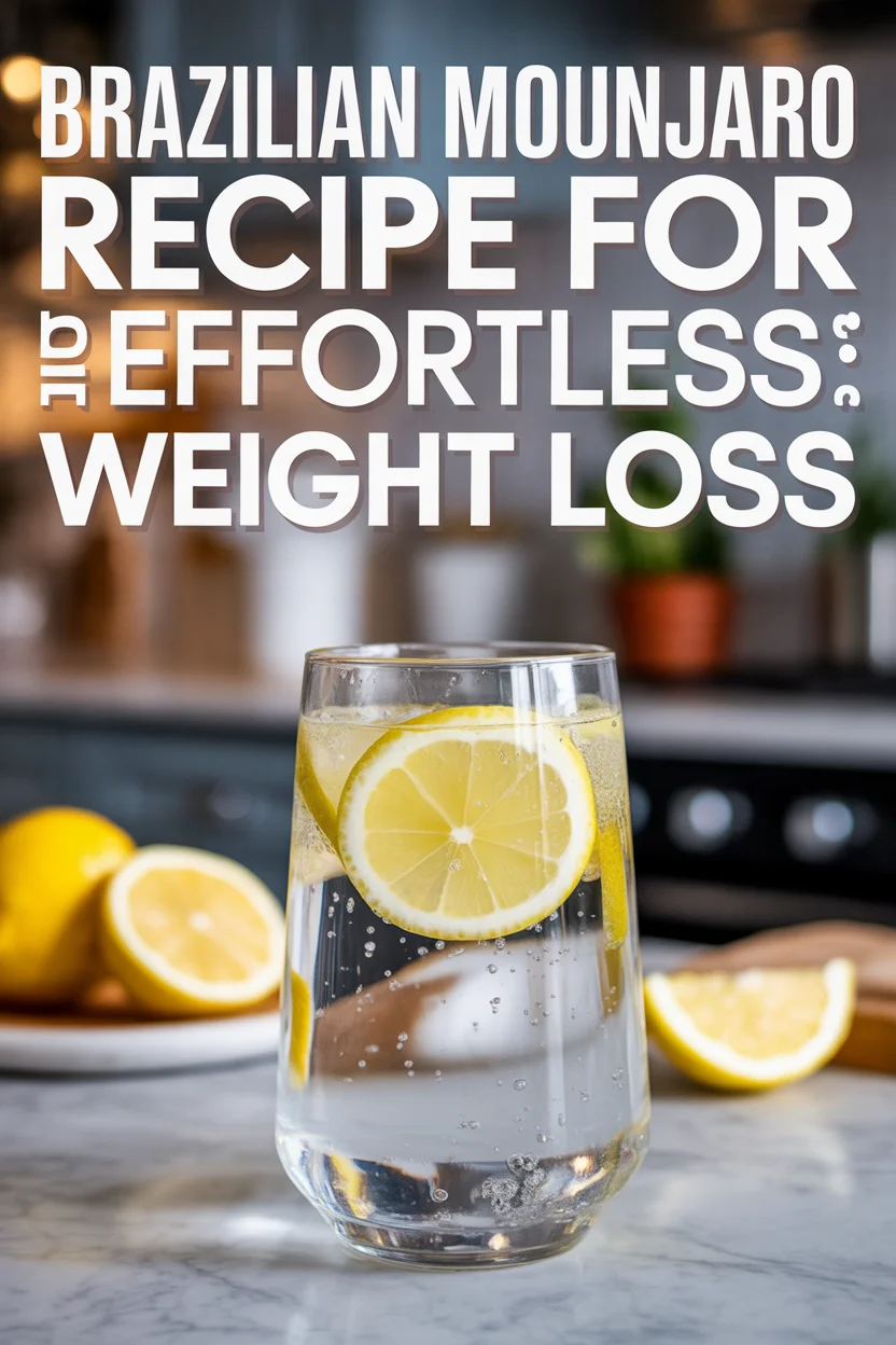 A Pinterest style image od a Brazilian Mounjaro Recipe for Effortless Weight Loss