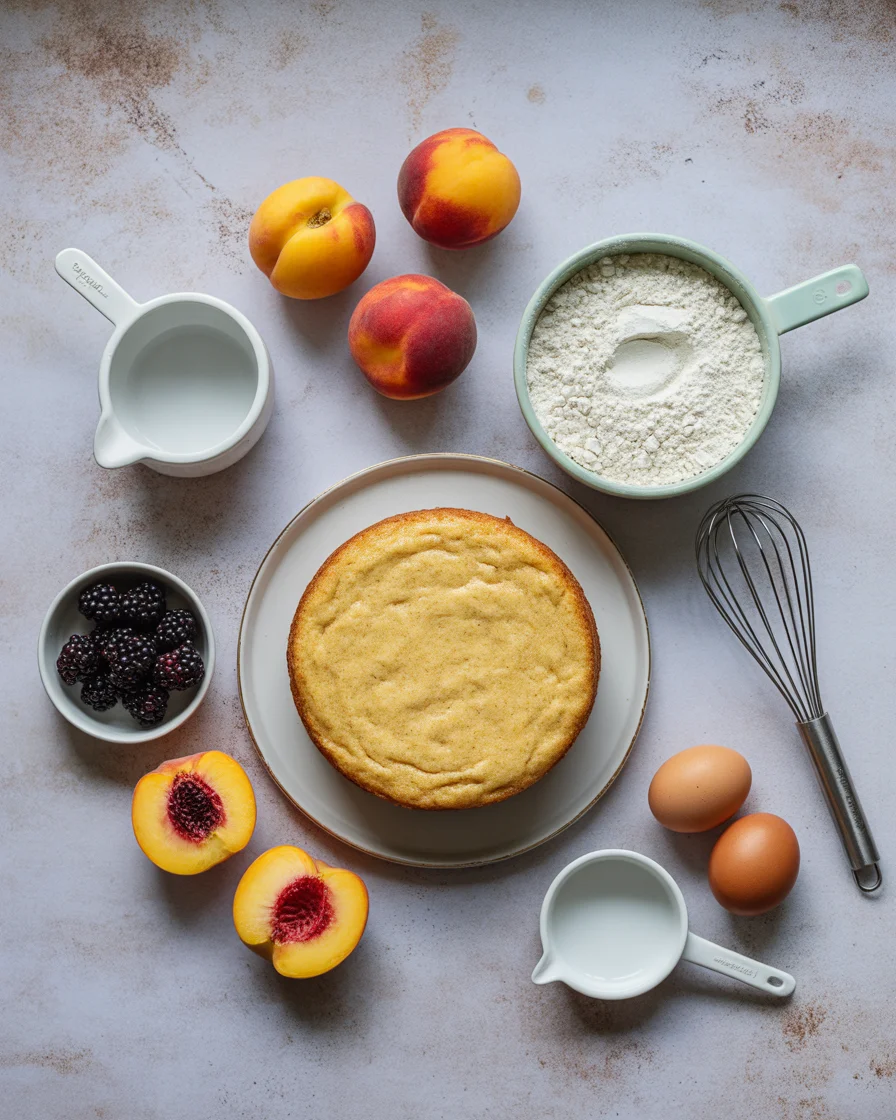 Deliciously Simple Fresh Peach Cake (Paleo, Gluten Free) Recipe