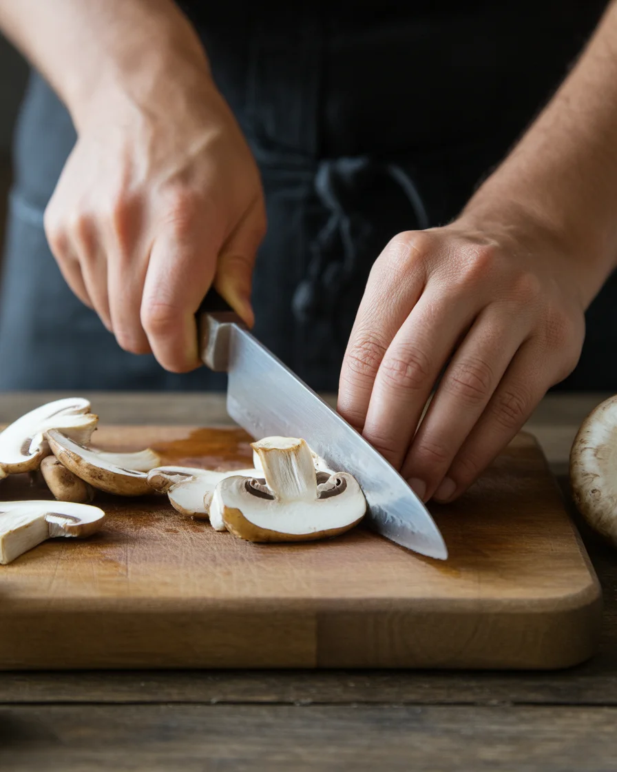 Pork Chops with Miso Mushrooms