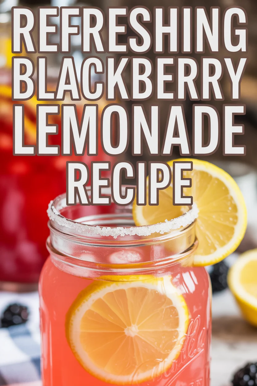 Refreshing Blackberry Lemonade Recipe