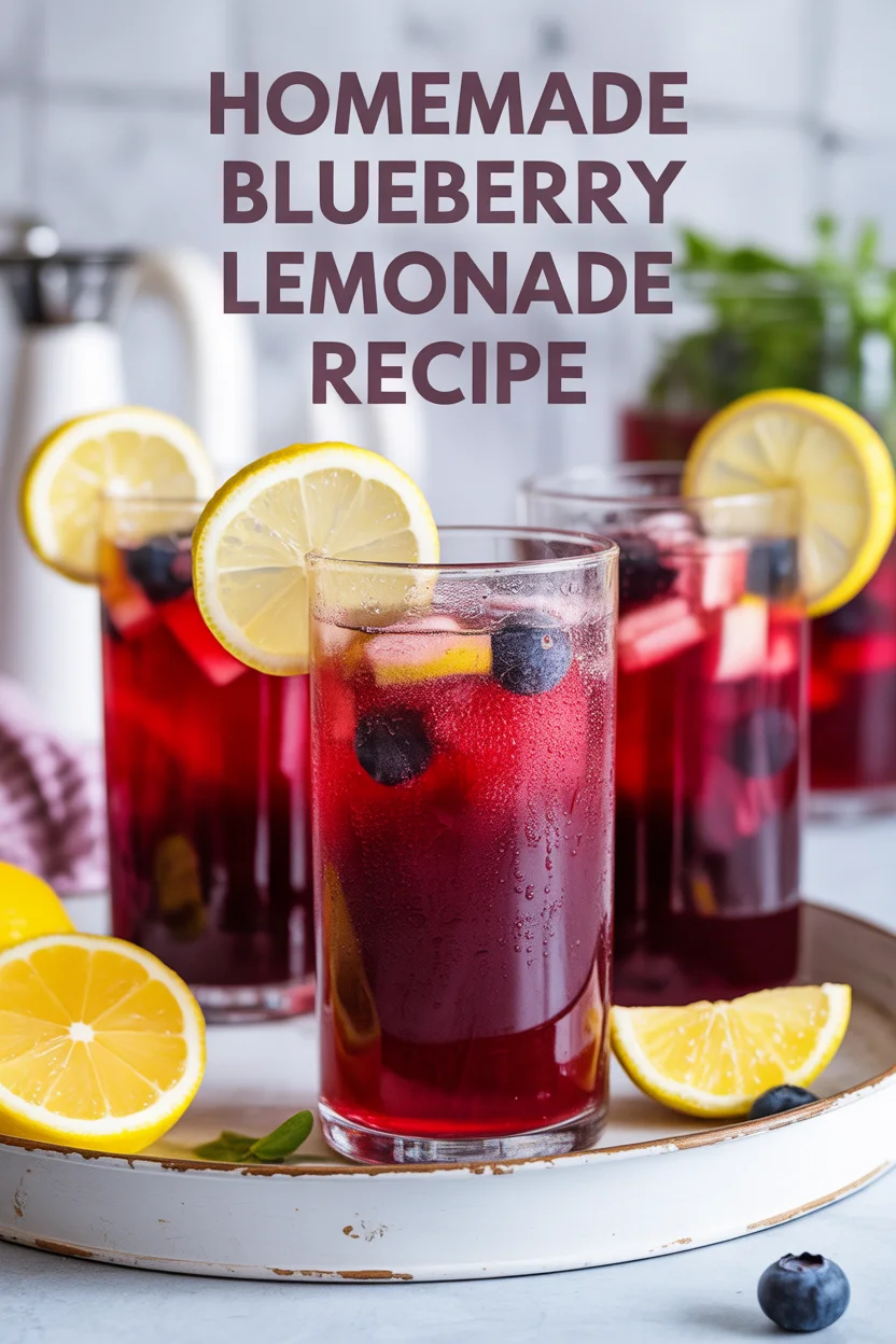 Homemade Blueberry Lemonade Recipe