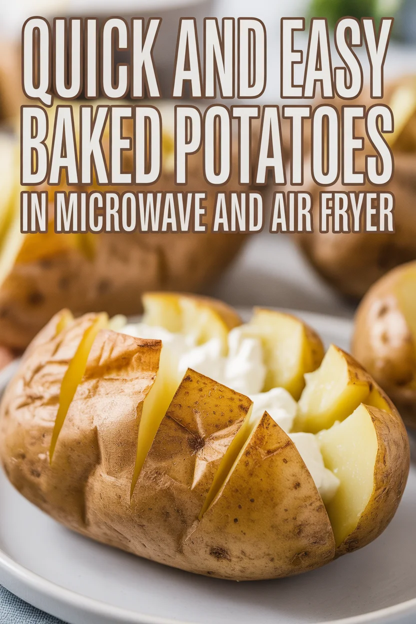 baked potatoes in microwave and air fryer