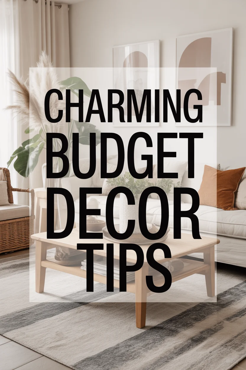 Charming Tips for Budget-Friendly Economy Home Decor