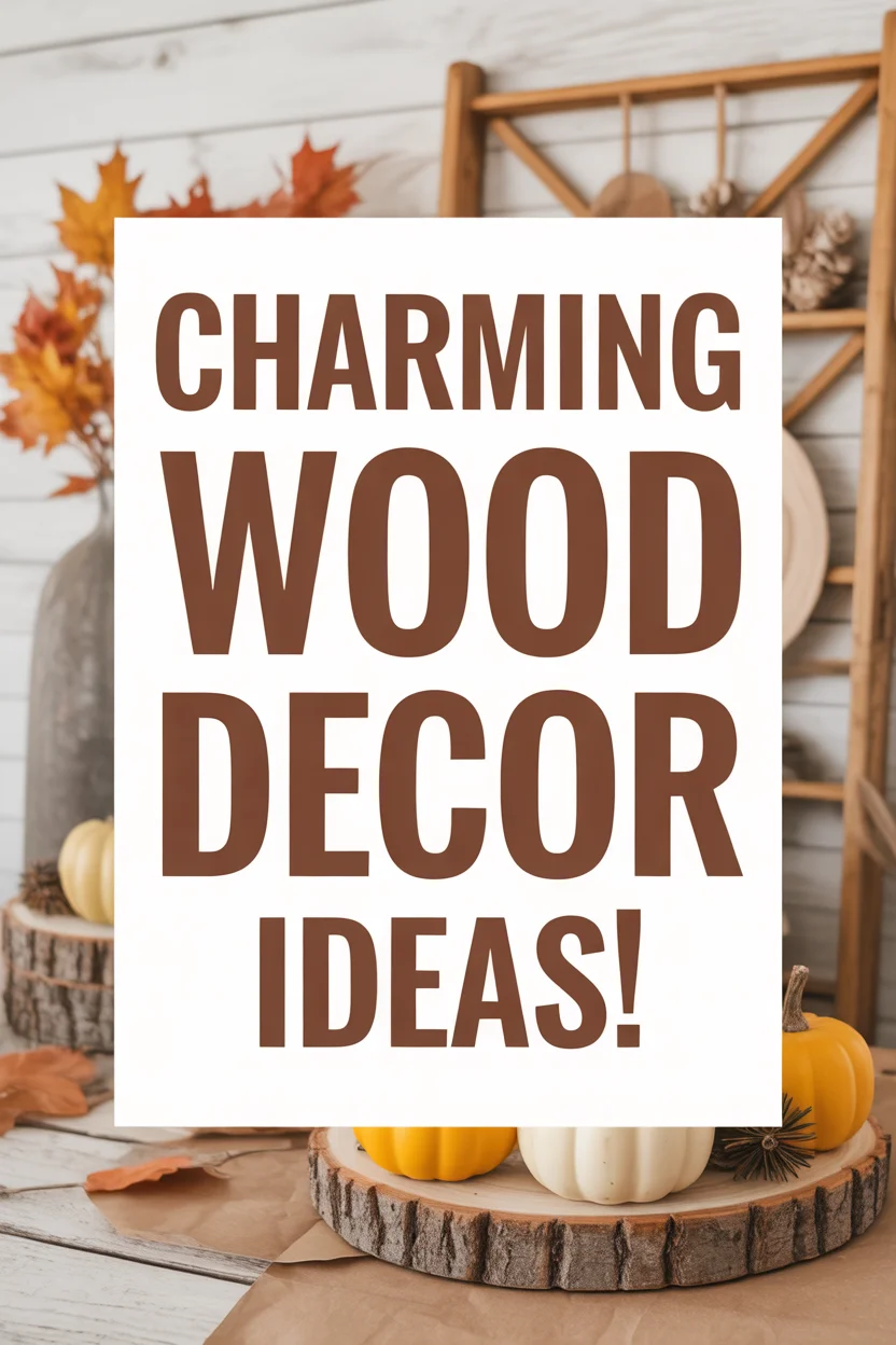 wood decorations for home