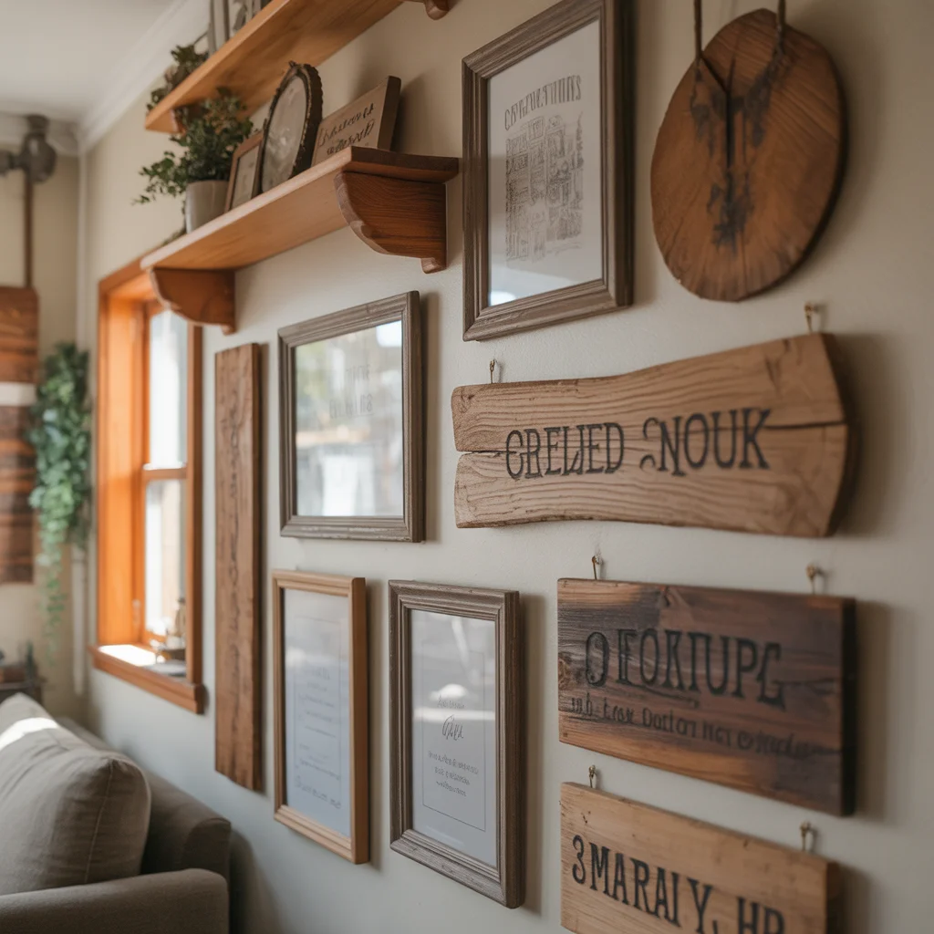 wood decorations for home