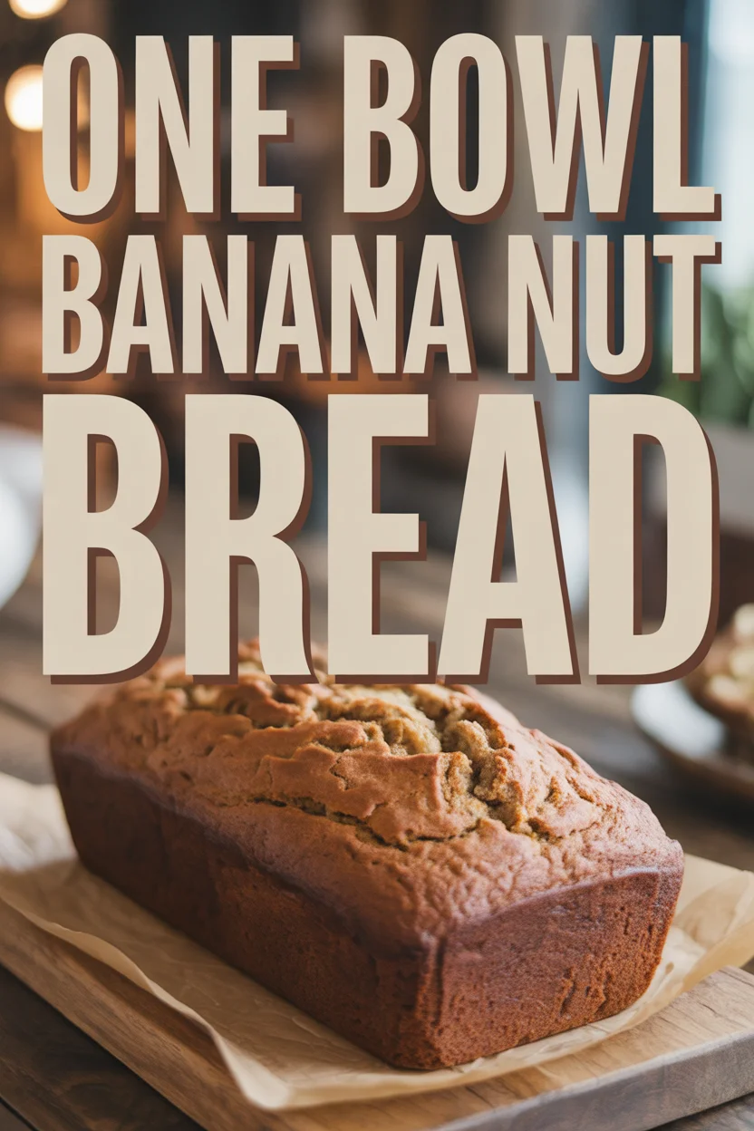 One Bowl Banana Nut Bread