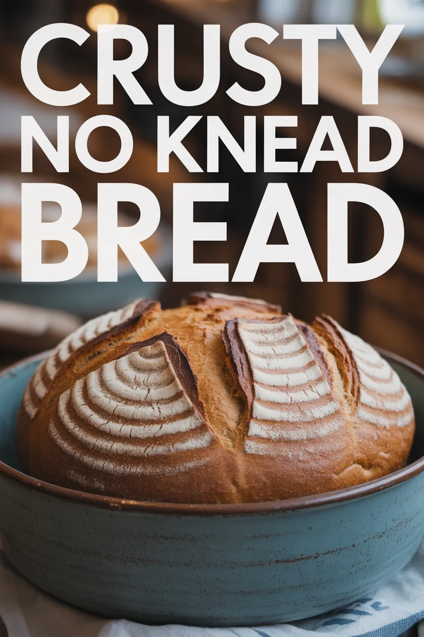 Crusty No Knead Bread