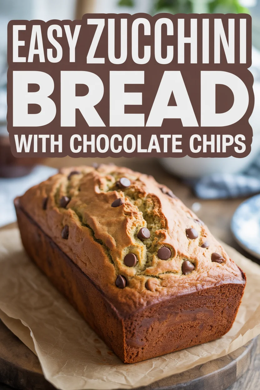 Easy Zucchini Bread with Chocolate Chips