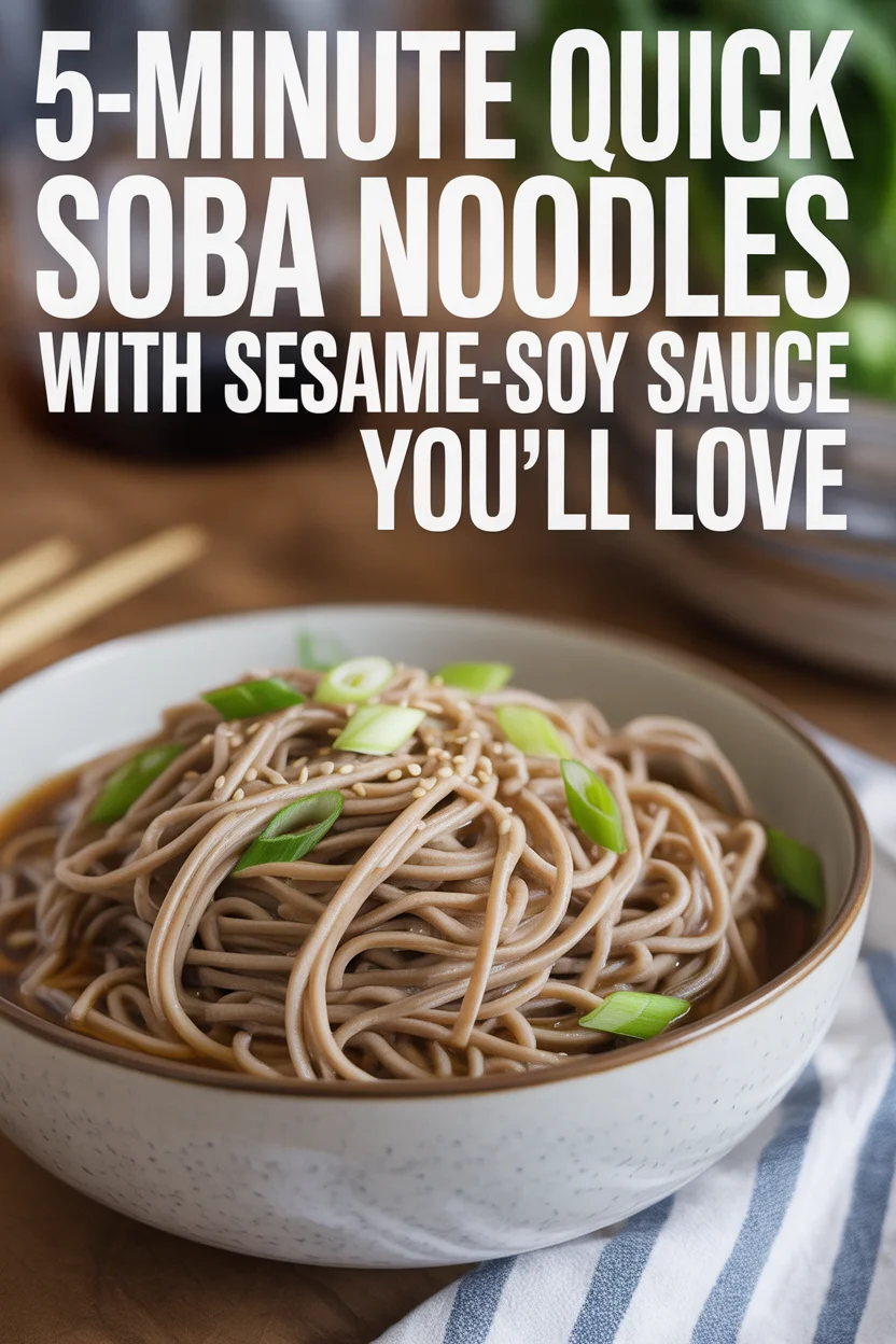 Quick Soba Noodles with Sesame-Soy Sauce