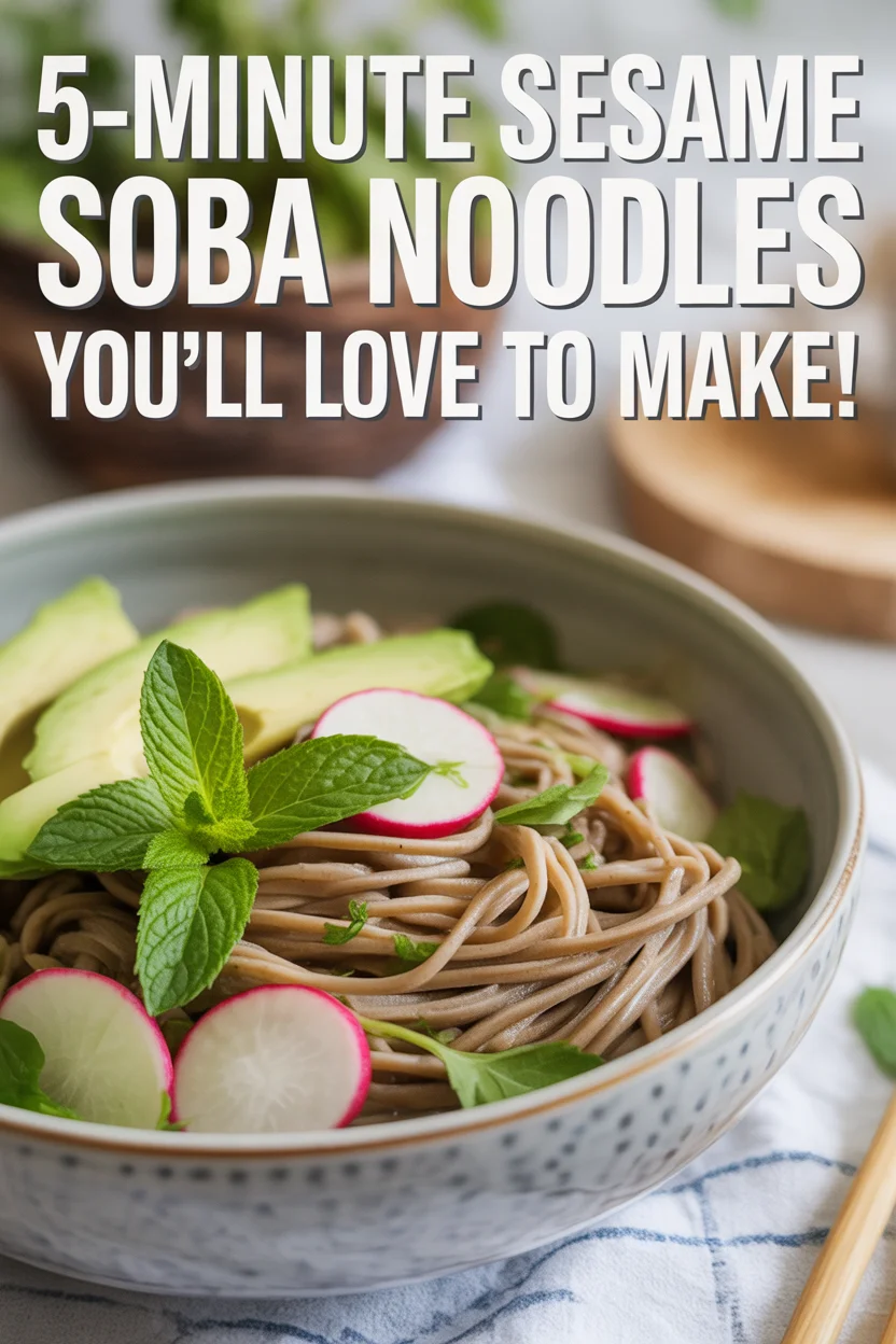 5-Minute Sesame Soba Noodles You&rsquo;ll Love to Make!