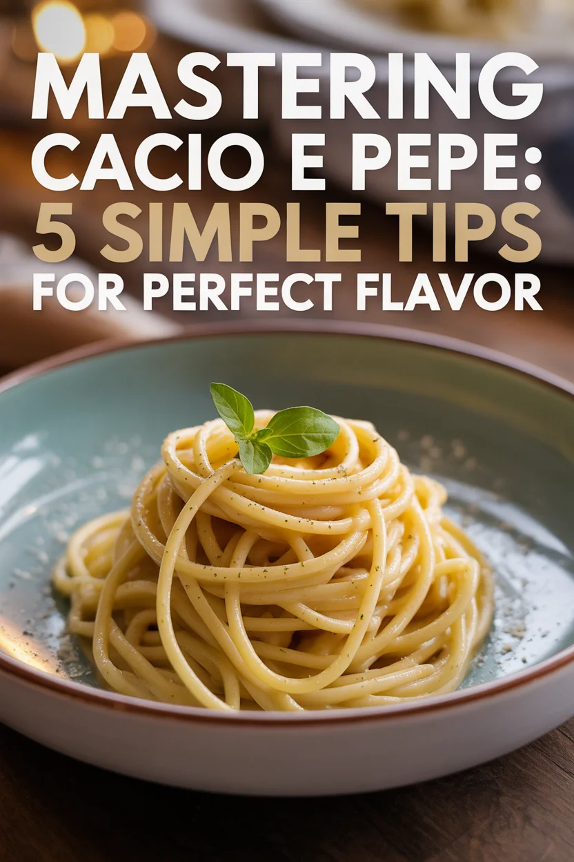 Mastering Cacio e Pepe: 5 Simple Tips for Perfect Flavor