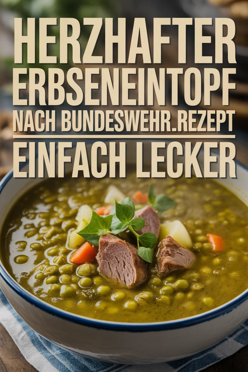 Herzhafter Erbseneintopf nach Bundeswehrrezept – einfach lecker