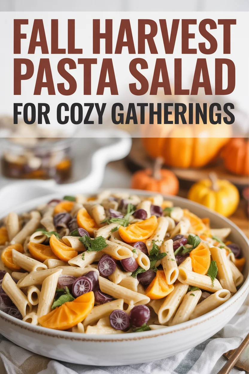 Fall Harvest Pasta Salad for Cozy Gatherings