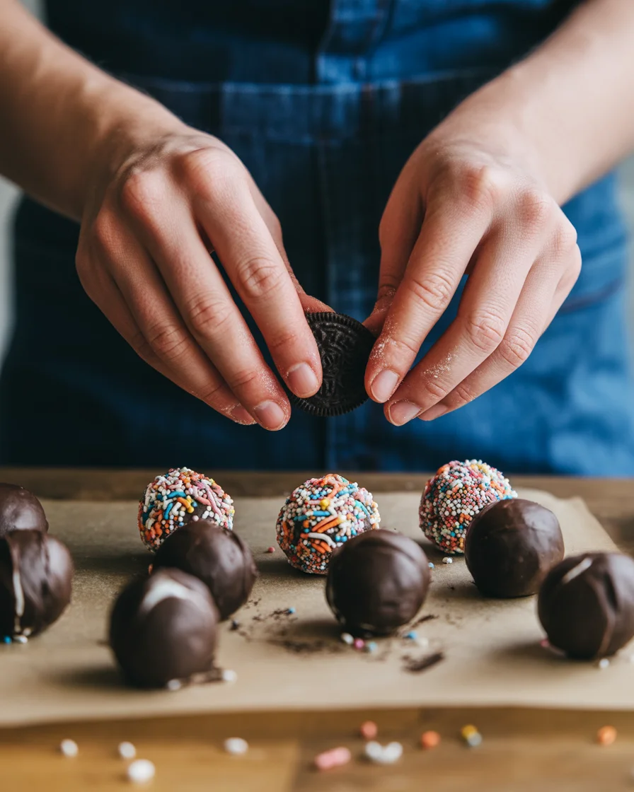 Sweet and Simple Valentine’s Oreo Truffles