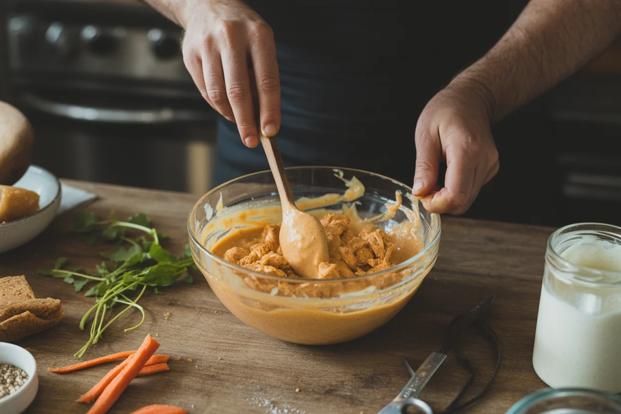 Halloween Buffalo Chicken Dip