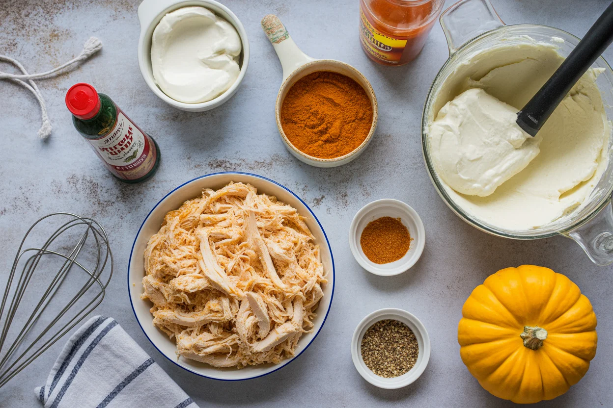Halloween Buffalo Chicken Dip