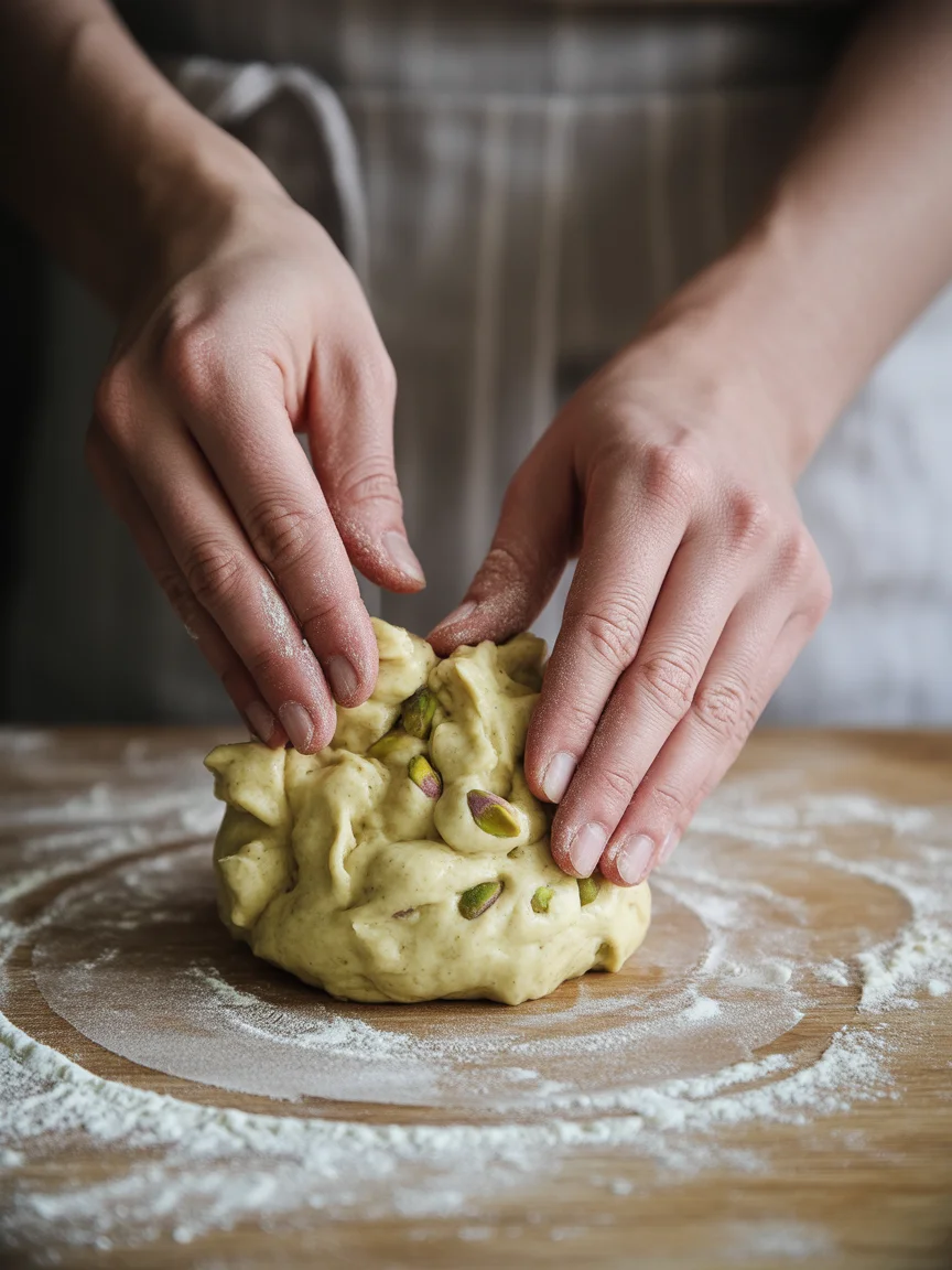Pistachio Shortbread Cookies