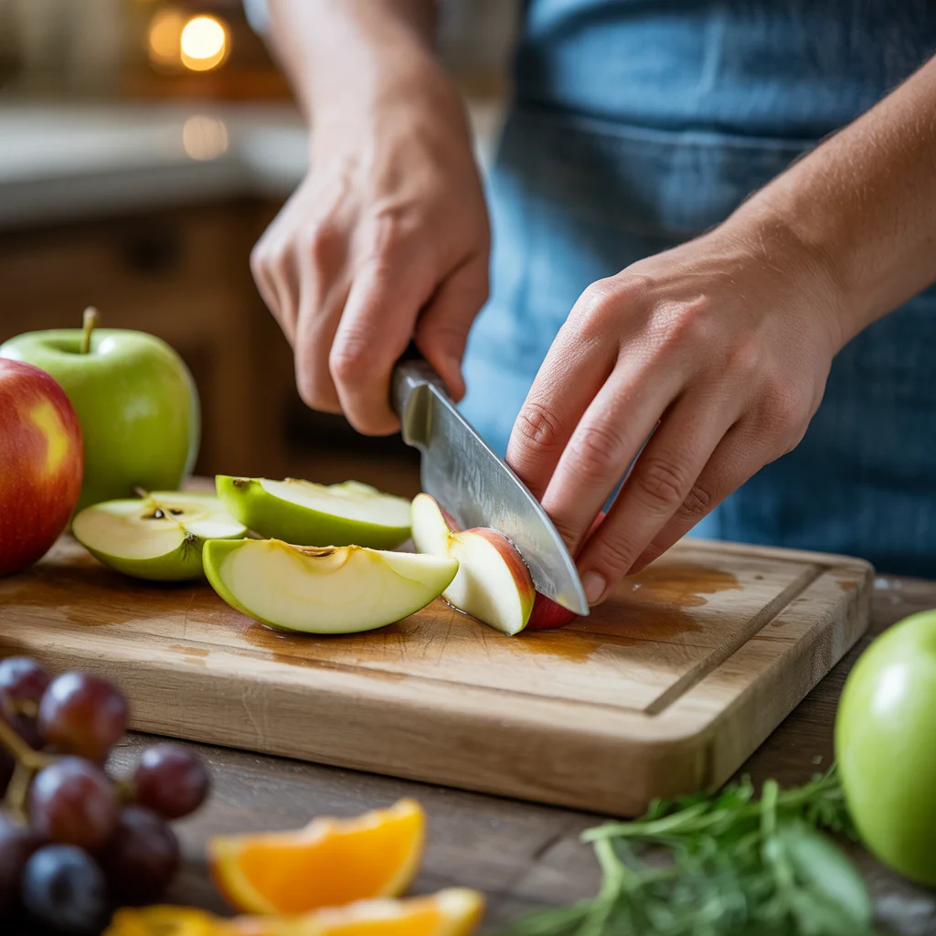 Apple Fruit Salad with Warm Fall Spice Dressing