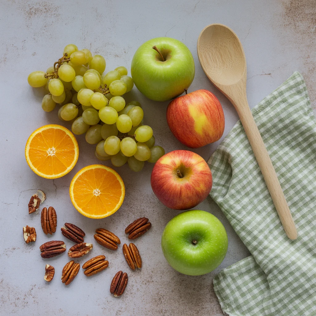 Apple Fruit Salad with Warm Fall Spice Dressing