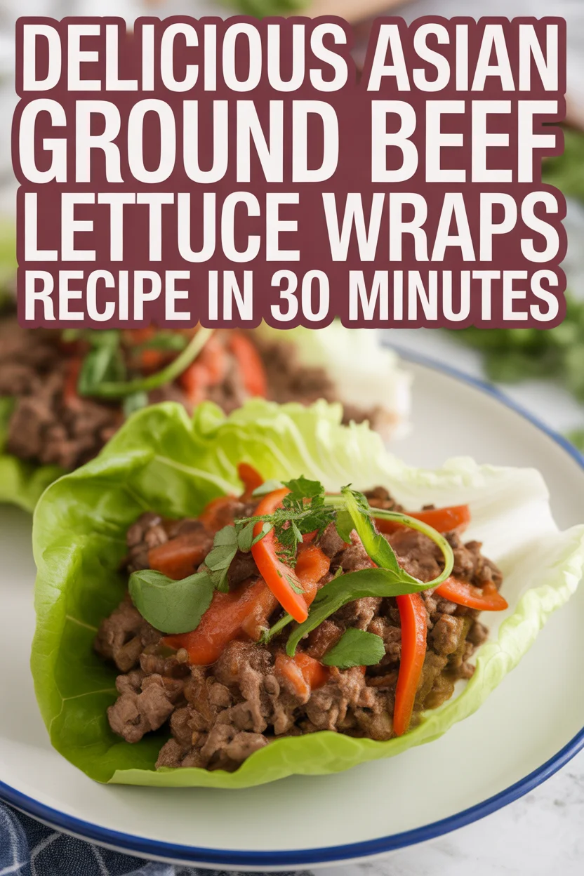 Delicious Asian Ground Beef Lettuce Wraps Recipe in 30 Minutes