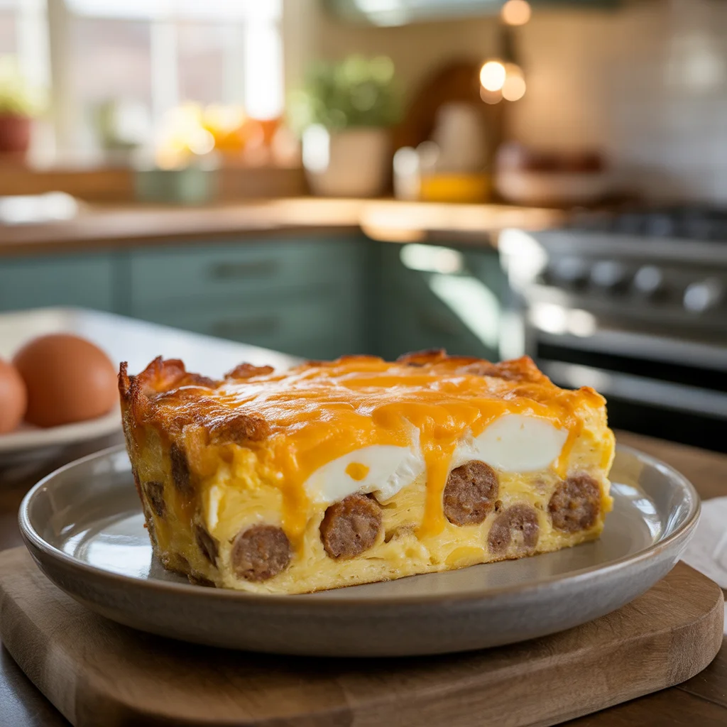 Easy Sausage and Egg Casserole for Breakfast