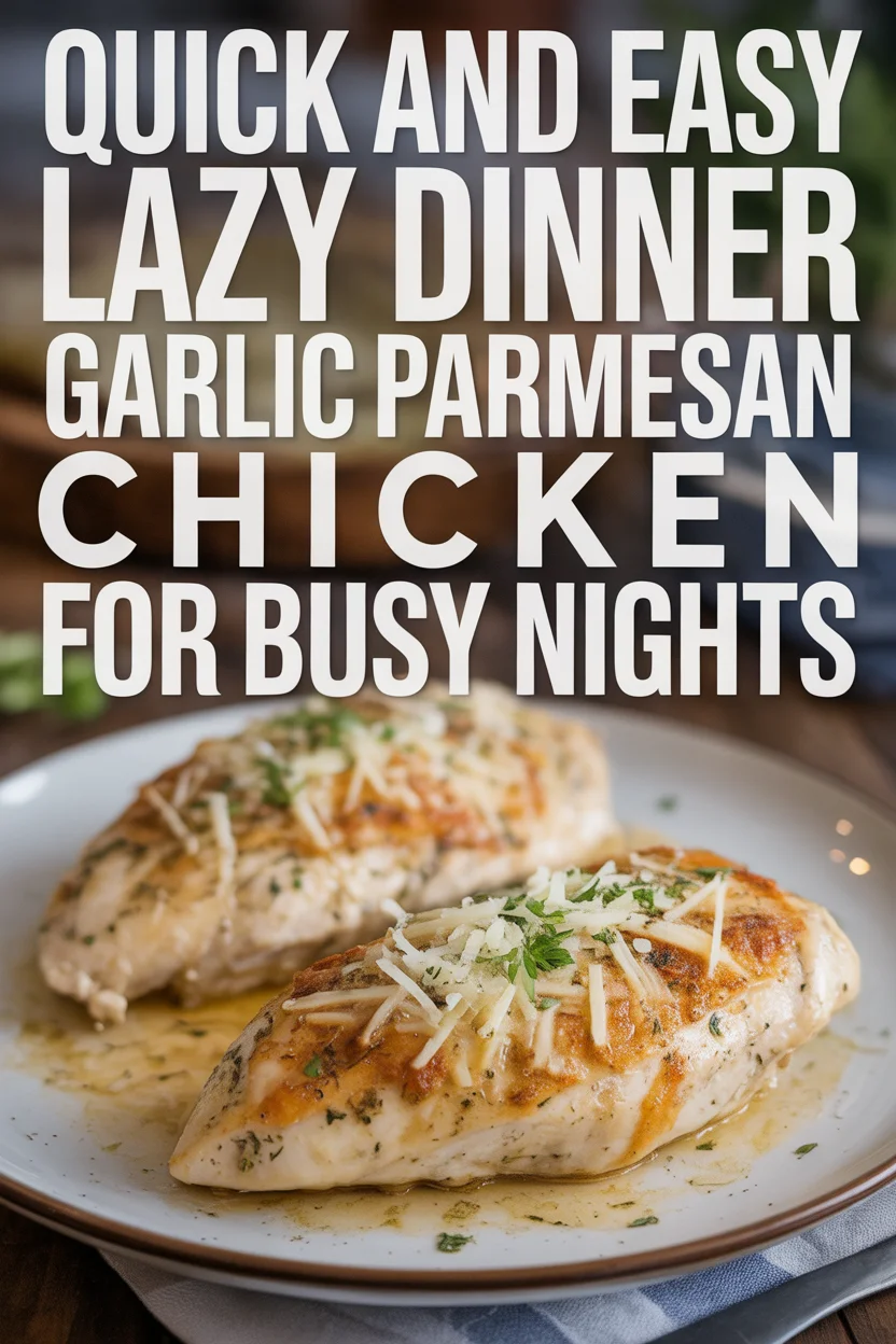 Lazy Dinner Garlic Parmesan Chicken
