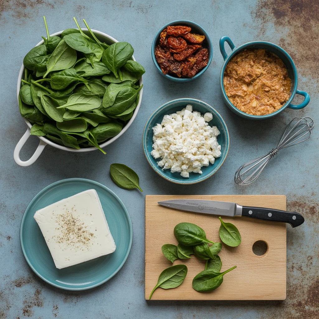 Delicious Easy Baked Feta Eggs with Spinach & Tomatoes Recipe