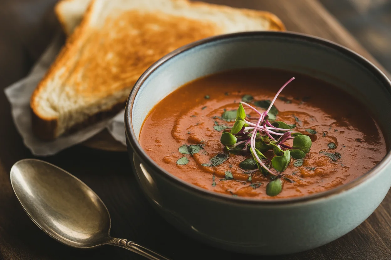 creamy tomato basil soup low calorie