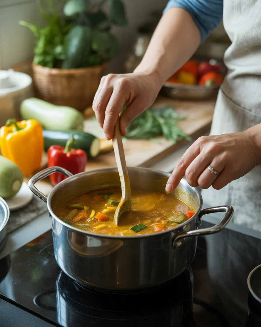 Hearty Vegetable Curry Soup for a Cozy Night In