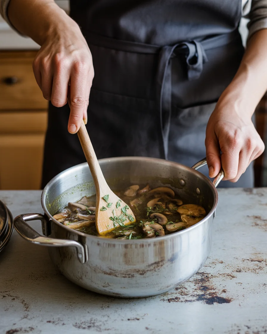 Pork Chops with Miso Mushrooms