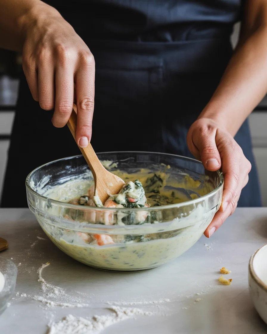 Creamy Shrimp and Crab Spinach Dip