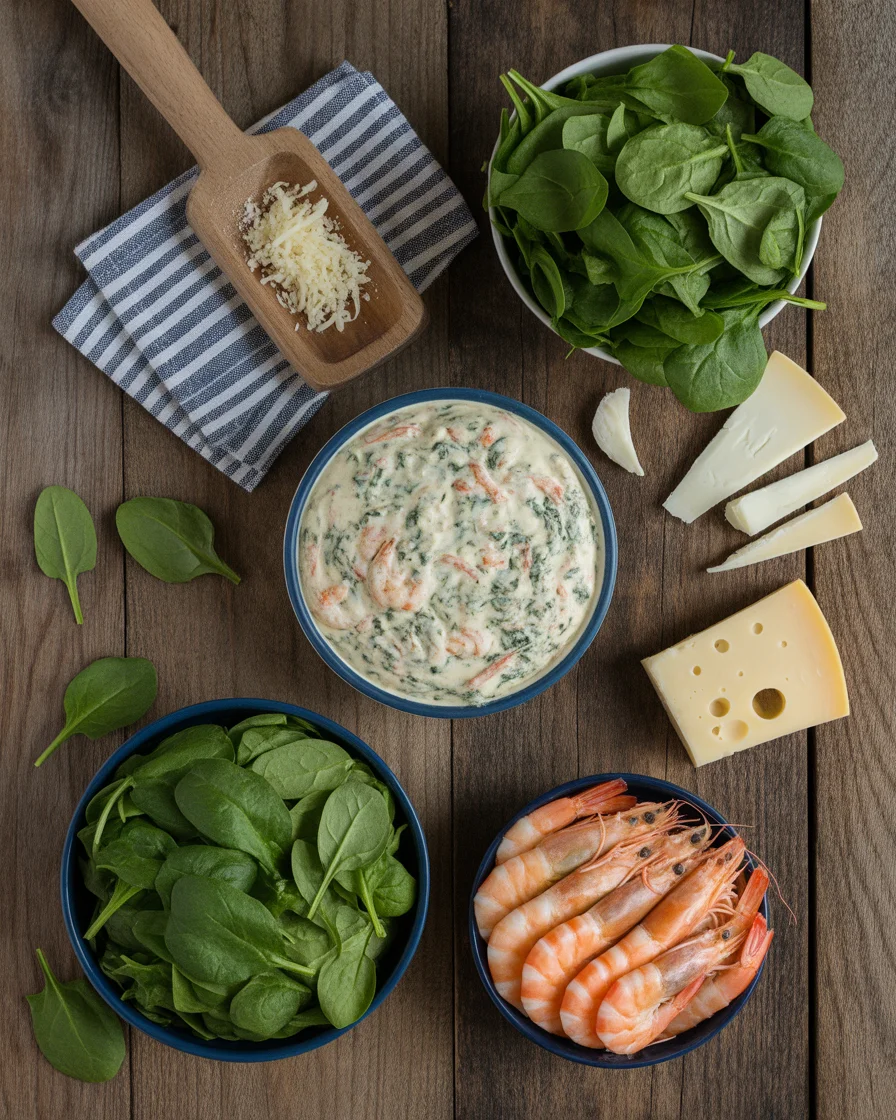 Creamy Shrimp and Crab Spinach Dip