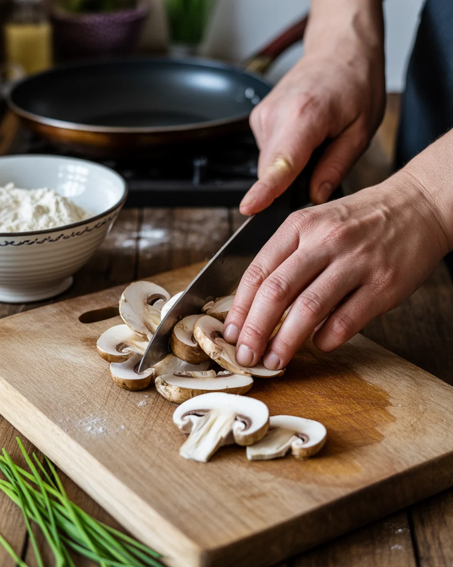 Fried Sliced Mushrooms with Ranch