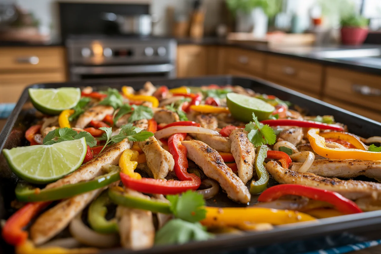Quick and Flavorful Sheet Pan Chicken Fajitas for Busy Nights 6 Sheet Pan Chicken Fajitas