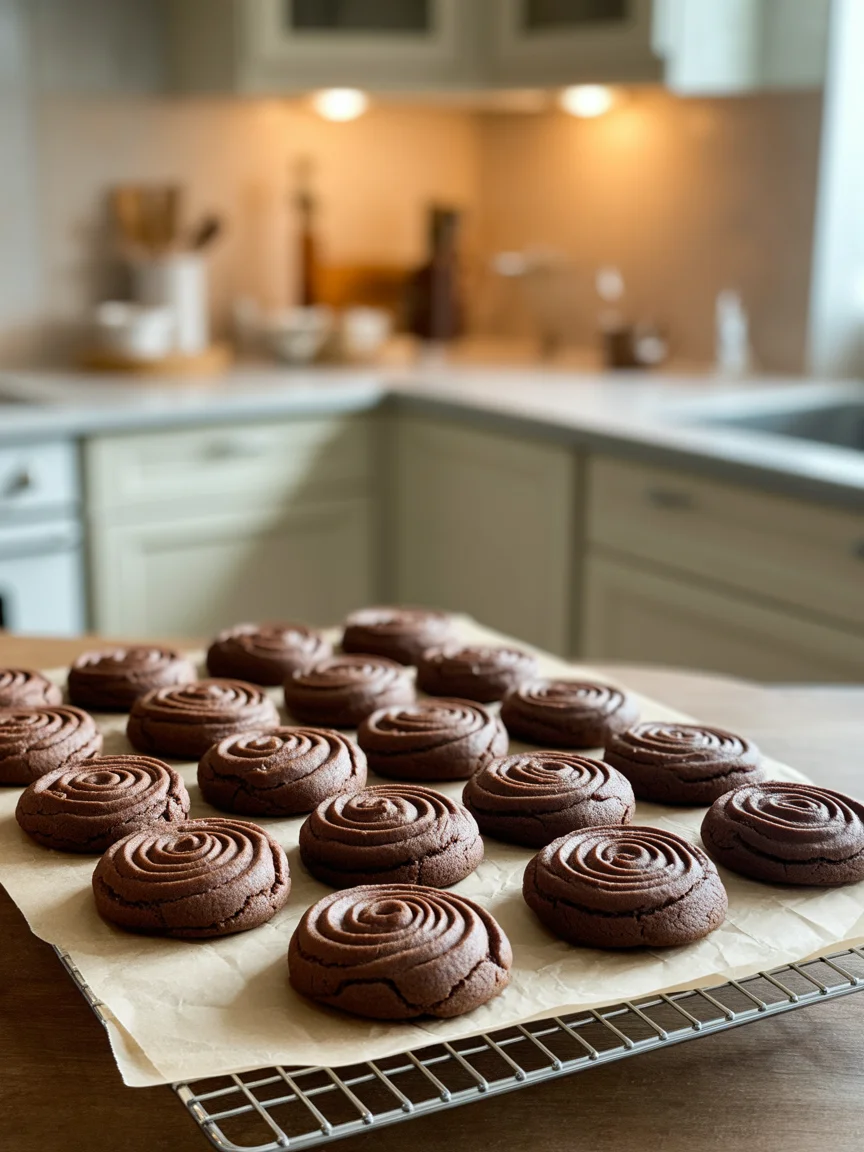 chocolate peanut butter swirl cookies