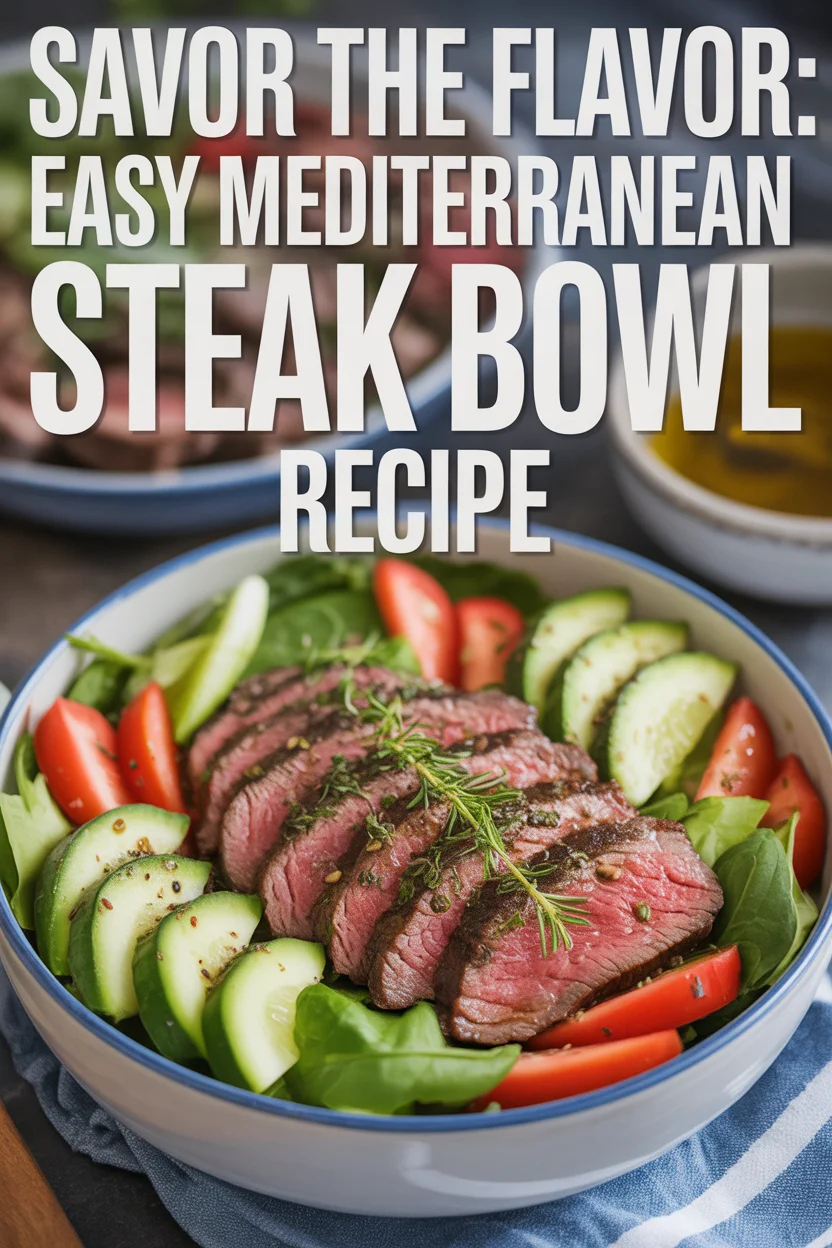 Savor the Flavor: Easy Mediterranean Steak Bowl Recipe