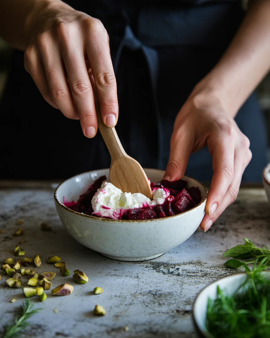 This Roasted Beet & Goat Cheese Log