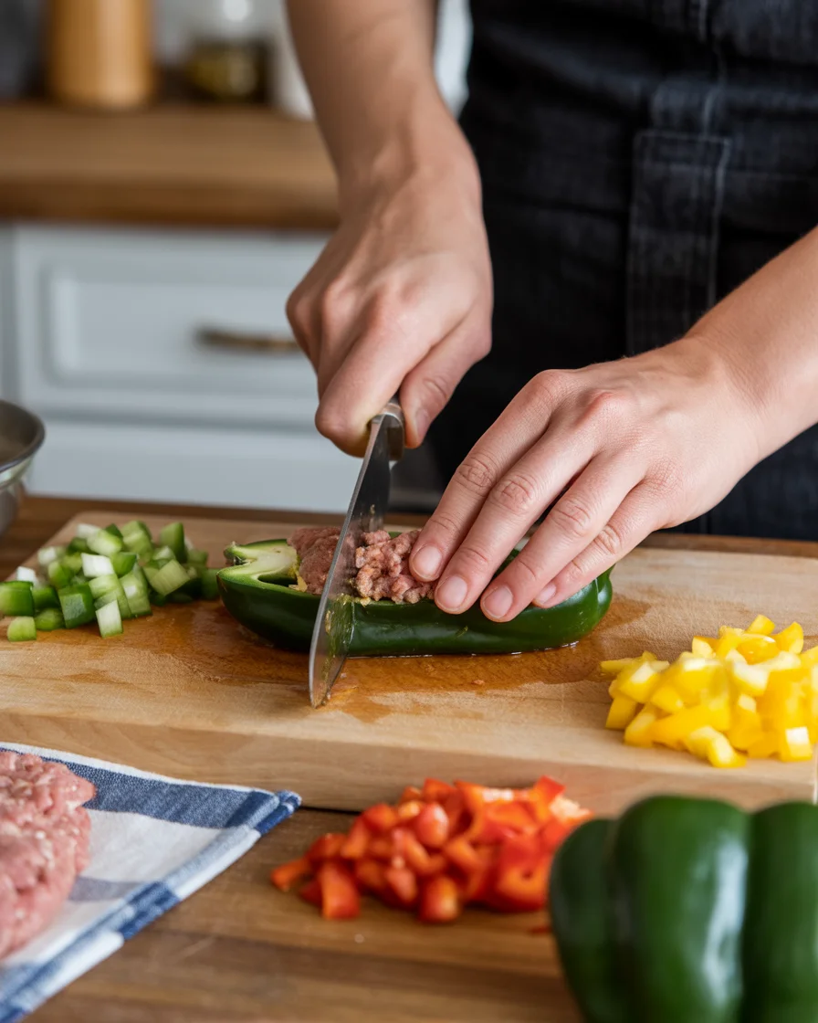Taco-Stuffed Poblano Peppers