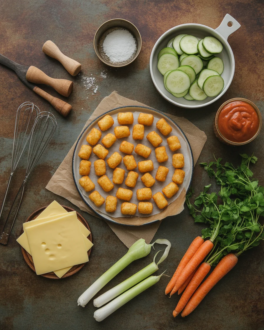 Mini Tater Tot Cheeseburgers
