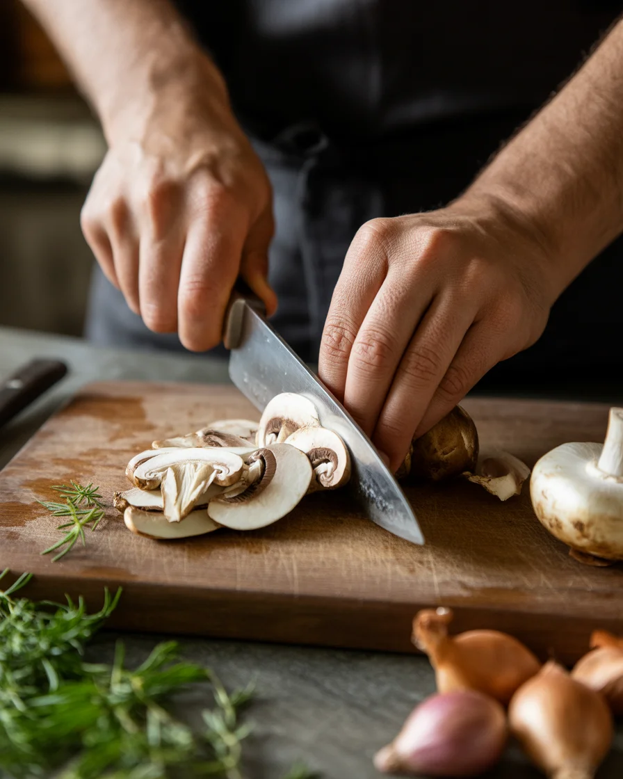 Mushroom, Shallot, and Herbed Goat Cheese Tarts